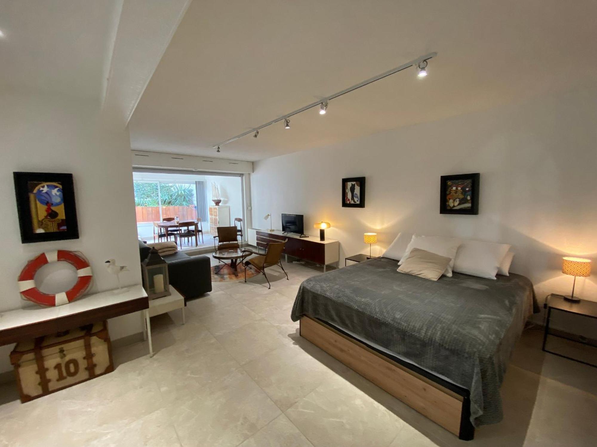 Studio Renove Avec Terrasse, A 100M De La Plage A Arcachon, Parking Prive Inclus - Fr-1-374-99 Luaran gambar